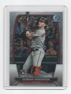 Gunnar Henderson 2023 Bowman Chrome RC #10 w/top loader sleeve - Picture 1 of 2