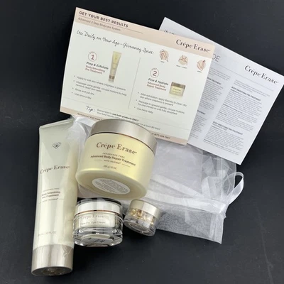 4 Crepe Erase Advanced Body Repair 10oz y pretratamiento suavizante 10oz sellado Foto 1 de 4
