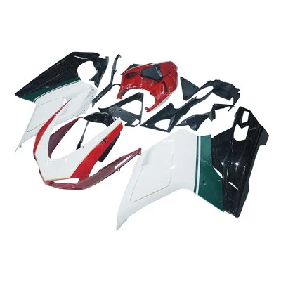 US Stock Fairings for Ducati 1098/848/1198 2007 -2012 Bodywork White Green Red Foto 1 de 4