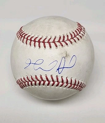 Gabriel Arias Signed Autographed Game Used Major League Baseball GUARDIANS  - Image 1 of 3