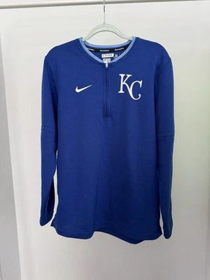 Nike KC Royals Quarter Zip L | Blue MLB Pullover | Authentic Fan Gear | Exc Cond - Image 1 of 4