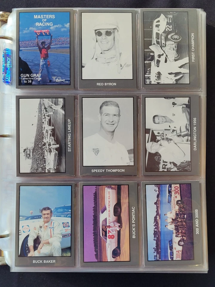 1989/1991 T.G. Racing "Masters of Racing" & Update Complete Card Sets w/Binder - Image 1 of 4