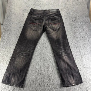 Vintage Rocawear Jeans Mens 34x32 Black Dark Wash Cotton Classic Baggy Y2K - Picture 1 of 9