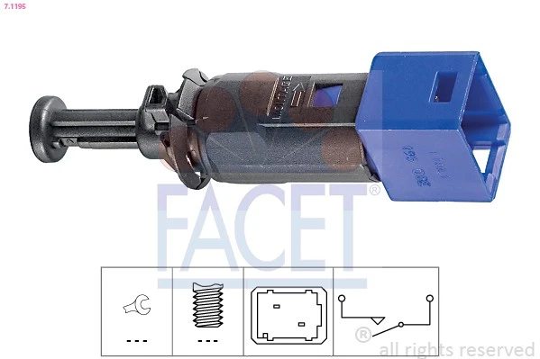 7.1195 FACET Switch, clutch control (engine timing) for MITSUBISHI,NISSAN,RENAUL - Image 1 of 1