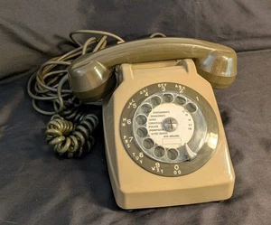 Téléphone S 63 Marron Brun à Cadran, Vintage, Très Bon État, Fonctionne, S63 - Photo 1/12
