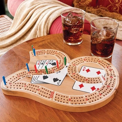 Mainstreet Classics Wooden 29" Cribbage Board Game Set - image 1 of 4