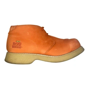 Bob Marley Hombres Cuero Naranja Bm101-10 Botines Chukka Con Cordones Talla 11 - Imagen 1 de 5