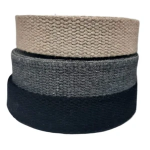 Heavy Cotton Webbing 1 Inch - Straps for Arts and Crafts - (Black, 10 Yards),... - Picture 1 of 8