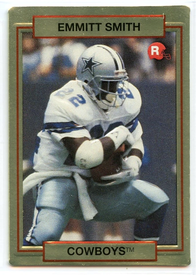1990 Action Packed Rookie Update Football - #34 - Emmitt Smith - Dallas Cowboys - Image 1 of 2