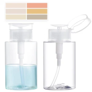 2er Pack Pumpspender Push Down leere Flasche mit Dly Etiketten Nagellack Make-up - Bild 1 von 6
