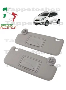 COPPIA Pantina Parasole per CHEVROLET SPARK Sinistra + Destra Aletta Visiera - Foto 1 di 3