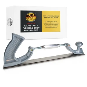Adjustable Flexible Body File Holder with 14" Double-Sided Bastard File Blade - Picture 1 of 5