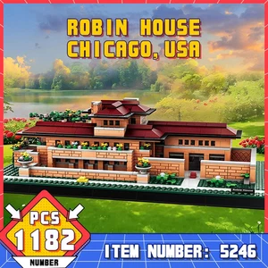 WG5246 Chicago Robin Villa Architecture Toy DIY Puzzle Building Blocks 1182pcs - Picture 1 of 11