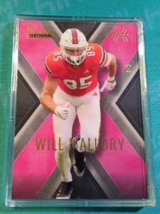 Will Mallory 2023 Wild Card X-Plode Pink 4/5!!!! National Redemption Indy Colts - Picture 1 of 3
