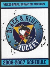 2006-07 Wilkes-Barre Scranton Penguins AHL Hockey Schedule !!! Times Leader