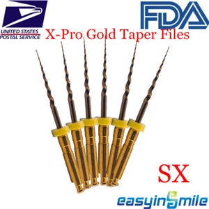 Motor de archivo rotativo endodoncia dental X-Pro punta cónica dorada para motor SX 19 MM - Imagen 1 de 6