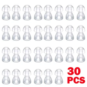30 X Hearing Aid Ear Tips Domes Silicone Earplug Replacement Ear Plug Tips Small - Picture 1 of 8
