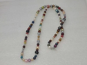 Vintage Necklace Multi Colored Beads - Picture 1 of 1