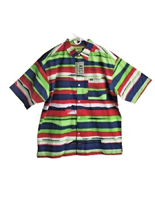 ENYCE Multi Color Button Up Shirt Streetwear Hip Wear Mens L - New Vintage Y2K - Picture 1 of 4