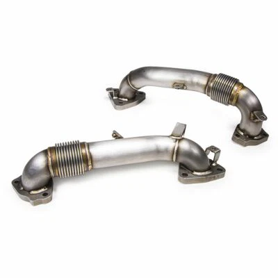 PPE OEM Length Replacement High Flow Up Pipes For 17-20 6.6L L5P Duramax Diesel Foto 1 de 3
