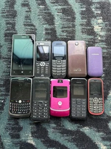 Job Lot 228 - 10x Untested Mixed Models Faulty Mobile Phones Spares Repairs - Photo 1 sur 2