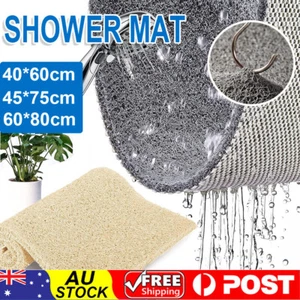 Hydro Wonder Super Comfy Shower Mat Non Slip Never Stains or Blocks Drain Grey - Picture 1 of 14