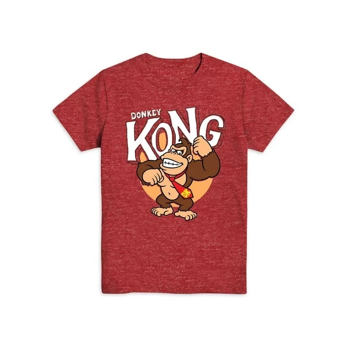 Donkey Kong Boys Short Sleeve Graphic T-Shirt Size XL (14-16) - Image 1 of 1