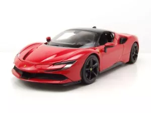 Ferrari SF90 Stradale Hybrid 2019 Coche a Escala Rojo 1:18 Bburago - Imagen 1 de 10