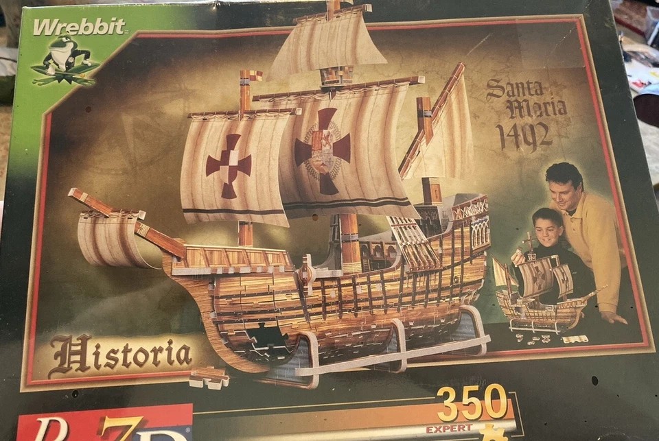 Wrebbit Puzzle 3d Historia Santa Maria 1492 / 350 Pcs. MB
