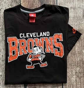 NIKE NFL CLEVELAND BROWNS T-SHIRT BROWN ORANGE MENS XXL EXCELLENT CONDITION - Picture 1 of 9