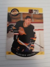 1990-91 Pro Set #296 Vladimir Krutov Vancouver Canucks Rookie Card