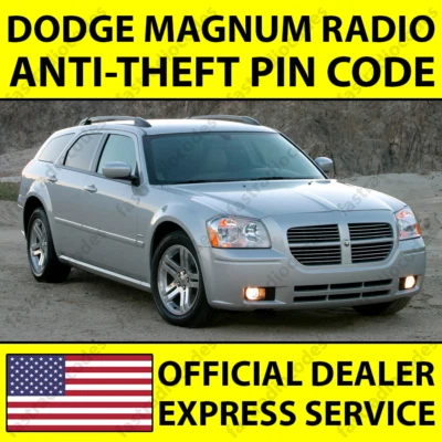 ✅RADIO COCHE DODGE MAGNUM ANTIRROBO DESBLOQUEO CÓDIGO PIN PARA TODOS LOS MODELOS✅ Foto 1 de 4