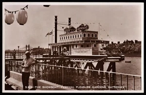 Showboat The Wonder Show Festival Pleasure Gardens Battersea London RP Postcard - Picture 1 of 2