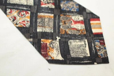 Gravata de seda TRUSSARDI feita na Itália F80821 - Imagem 1 de 4