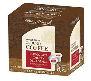 Harry & David Kaffee, Chocolate Cherry Decadence, 18 Stück Box - Bild 1 von 5
