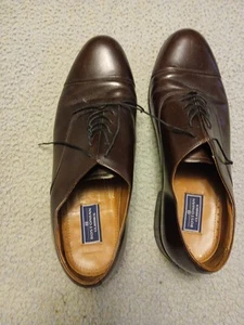 Bostonian Classic Oxford Cap Toe Shoes Dark Brown Mens Size 12  - Picture 1 of 8