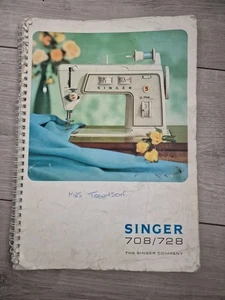 Singer 708/728 Sehmaschine Bedienungsanleitung - Bild 1 von 2