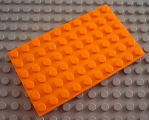 LEGO Orange 6x10 Flat Building Plate - Picture 1 of 1