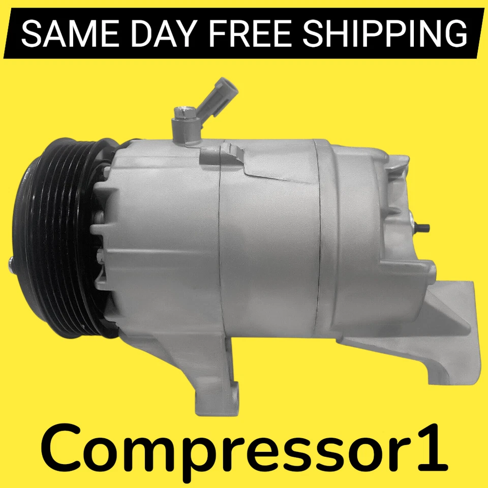 AC Compressor For 2005-2009 Buick LaCrosse Allure 3.8L V6, Impala 2004 2005 3.8L - Image 1 of 3