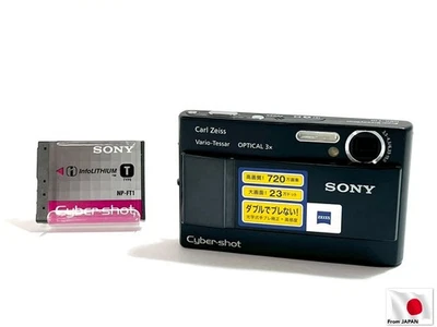 Sony Cyber Shot DSC-T10 7.2MP 3.0x Compact Digital Camera Black JAPAN (61543TT1) - Image 1 of 4