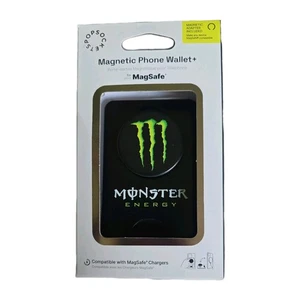 Portefeuille téléphone compatible PopSocket Monster Energy Magnetic Safe - Photo 1 sur 5