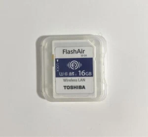 TOSHIBA FlashAir W-04 16GB Wireless LAN Memory Card NEW Japan F/S - Picture 1 of 4