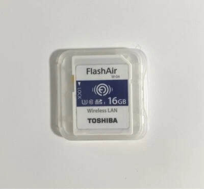 TOSHIBA FlashAir W-04 16GB Wireless LAN Memory Card NEW Japan F/S - Image 1 of 4