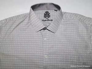 English Laundry Mens Gray Long Sleeve Button Front Shirt Size 20-36/37 Tall - Picture 1 of 14