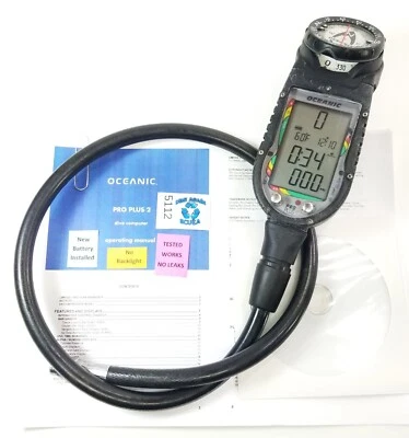 Oceanic Pro Plus 2.1 Taucher Luft Integriert Computer, Kompass Luft & Nitrox 2 - Bild 1 von 4