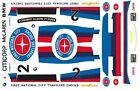 #2 BMW 320i CITICORP 1977 1/64th HO Scale Slot Car Decals