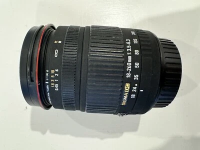 Sigma 18-200mm f/3.5-6.3 DC OS Zoom Lens for Canon From Japan - Image 1 of 4