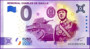 MEMORIAL CHARLES DE GAULLE / BILLET 0 € / NULL EURO-SCHEIN / UEAZ 2023-3 - Picture 1 of 1