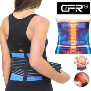 Adjustable Lower Back Brace Lumbar Support Waist Belt for Men Women Pain Relief - Picture 1 of 24