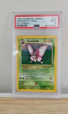 1999 POKEMON JUNGLE VENOMOTH NO SYMBOL 13/64 PSA 9 - Image 1 of 2
